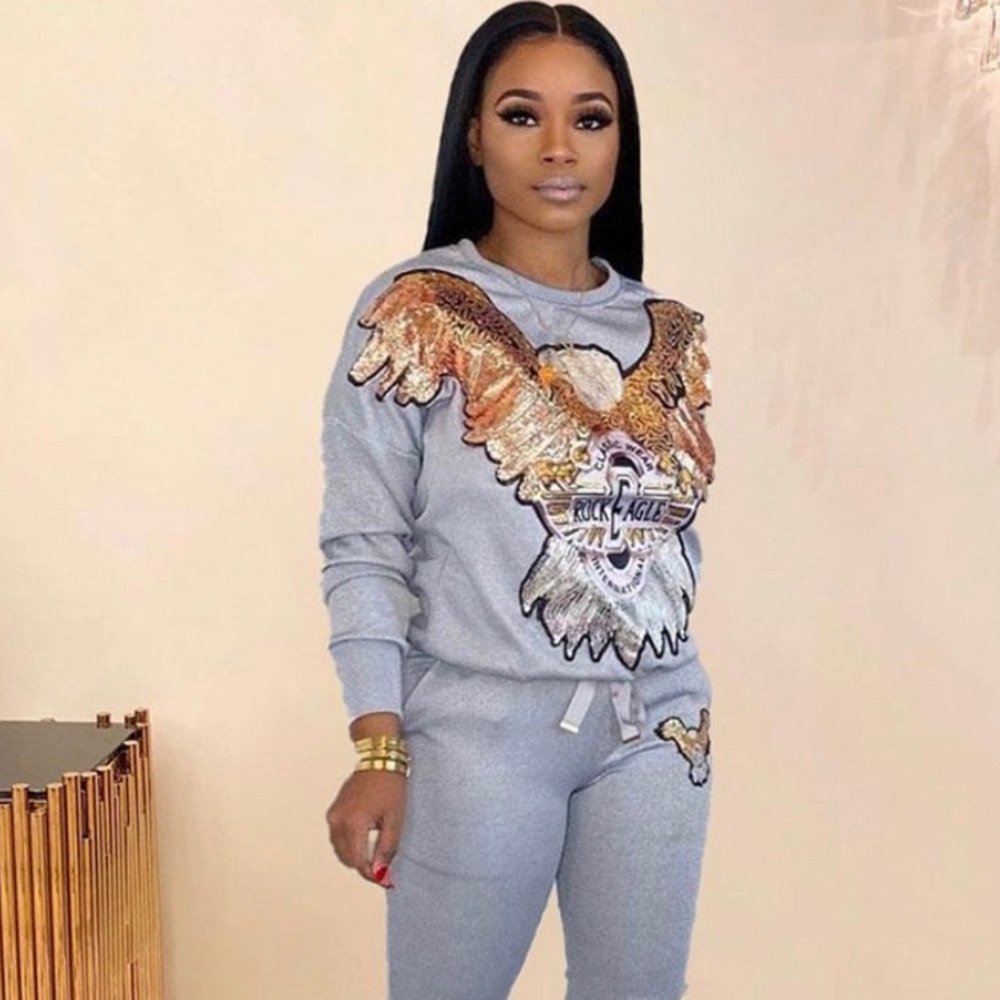 Two piece jogging suit
